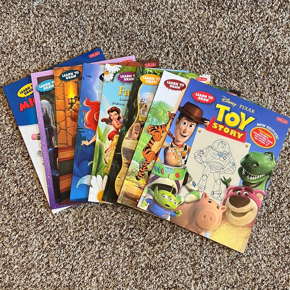 Disney-Learn to Draw Books-8 New Books